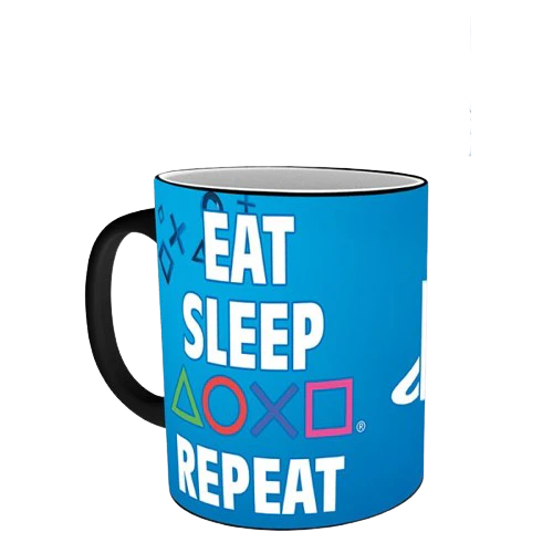 Playstation - Eat Sleep Repeat Heat Change Mug - Image 3